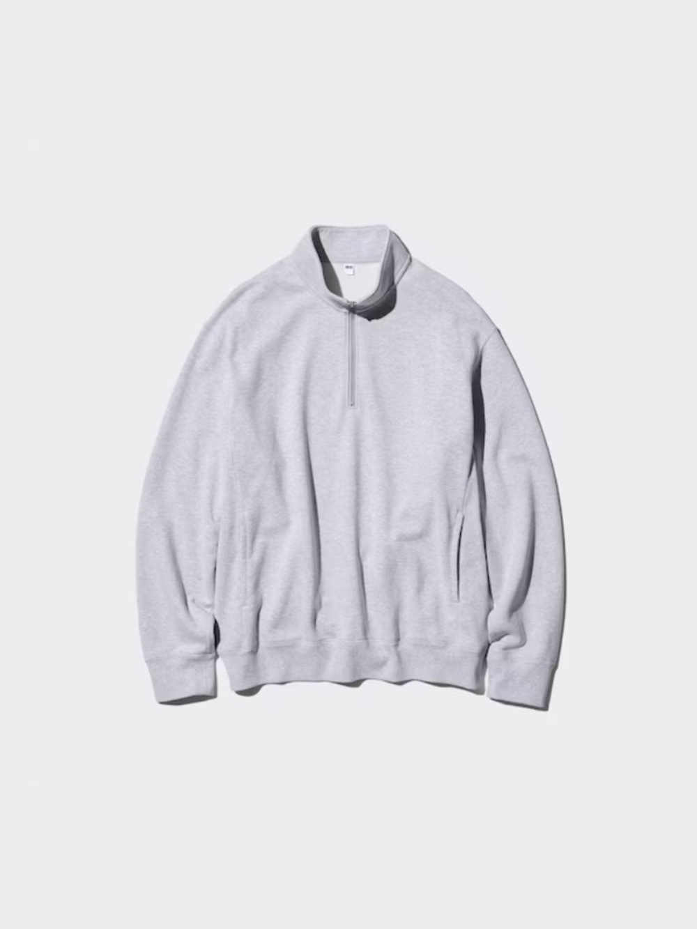Uniqlo Gray Half-Zip Sweatshirt size Small